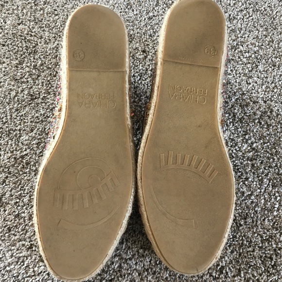 Chiara Ferragni Multicolor Glitter Flats - Picture 5 of 9